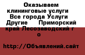 Оказываем клининговые услуги! - Все города Услуги » Другие   . Приморский край,Лесозаводский г. о. 